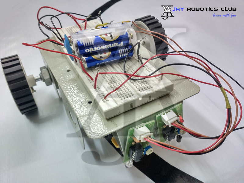 line following robot without microcontroller