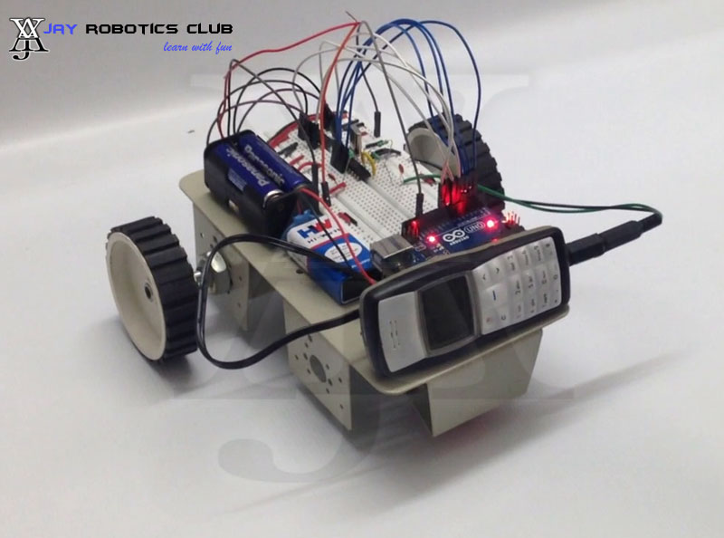 mobile controlled robot using arduino