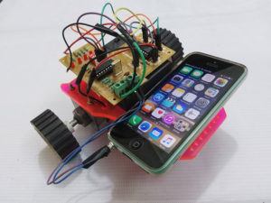 mobile controlled robot roboduino