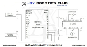 edge avoiding robot using arduino